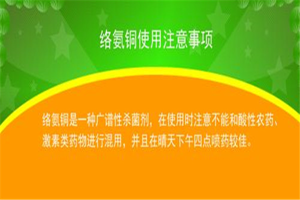 使用絡(luò)氨銅的注意事項(xiàng)